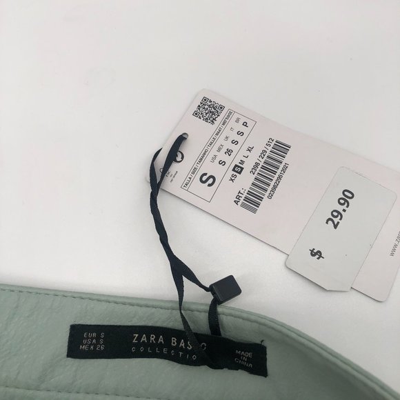 NWT~~~Zara Basics PU Leather Skirt ~~~ - Picture 2 of 3